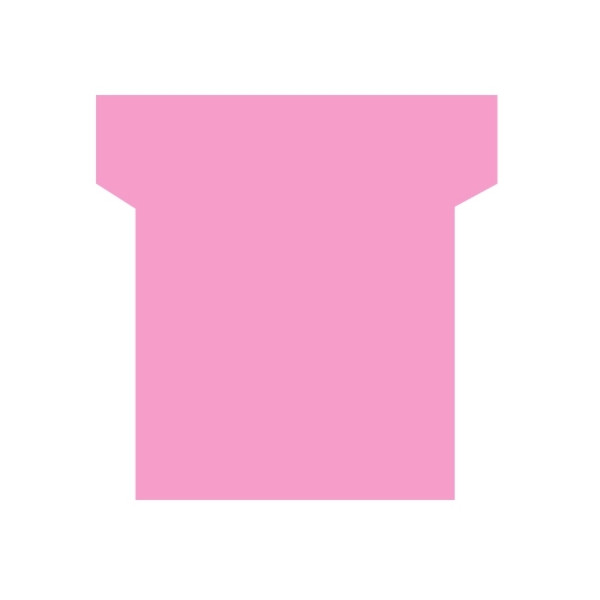 Paquet de 100 fiches planning indice 1,5 rose