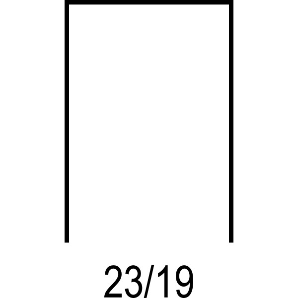 Boîte de 1 000 agrafes 23/19