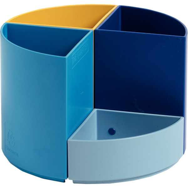 Multipot à crayons 4 compartiments BEEBLUE