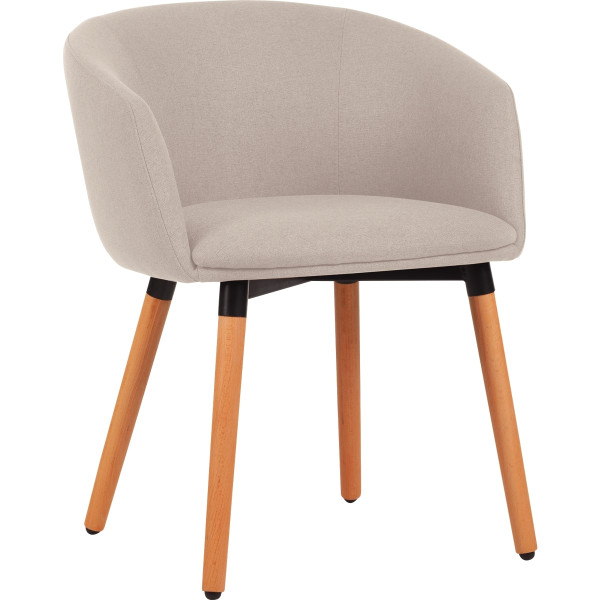 Fauteuil tissu Arco beige