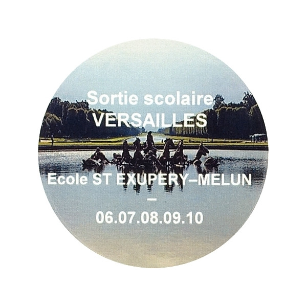 Boîte de 240 étiquettes badges adhésifs ronds Ø51mm blanc