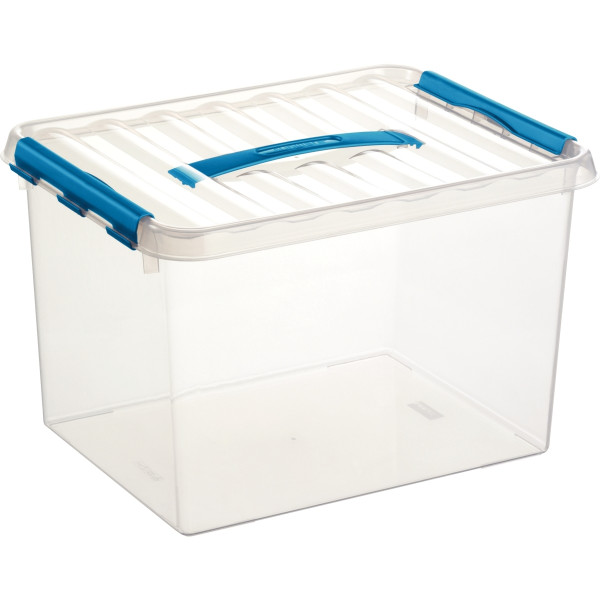 Boite de rangement QLINE 22L transparente