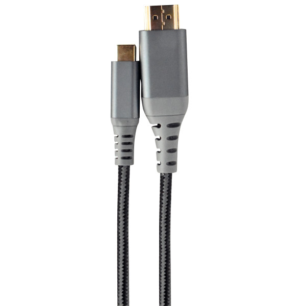 Cordon HDMI vers USB-C 1,8m gris