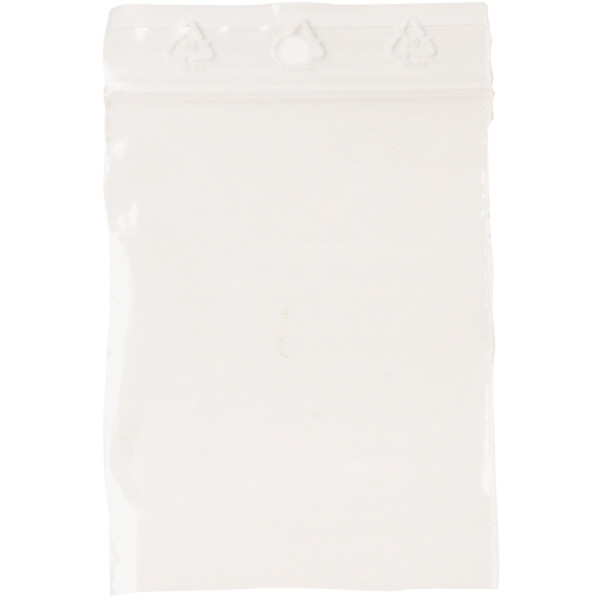 Carton de 1000 sachets ZIP 80x60mm transparent