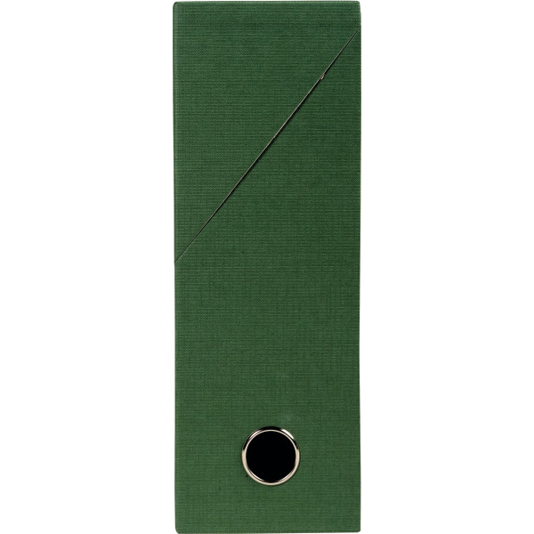 Boite de transfert papier toilé, dos 9 cm, vert
