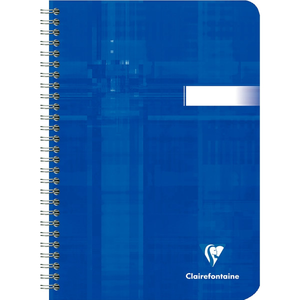 Cahier à reliure intégrale 100 pages CLAIREFONTAINE, format A5, quadrillé 5x5, papier 90g
