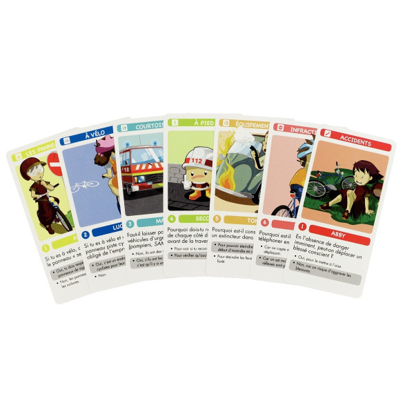 Jeu de 7 familles SECOURY- la sécurité routière