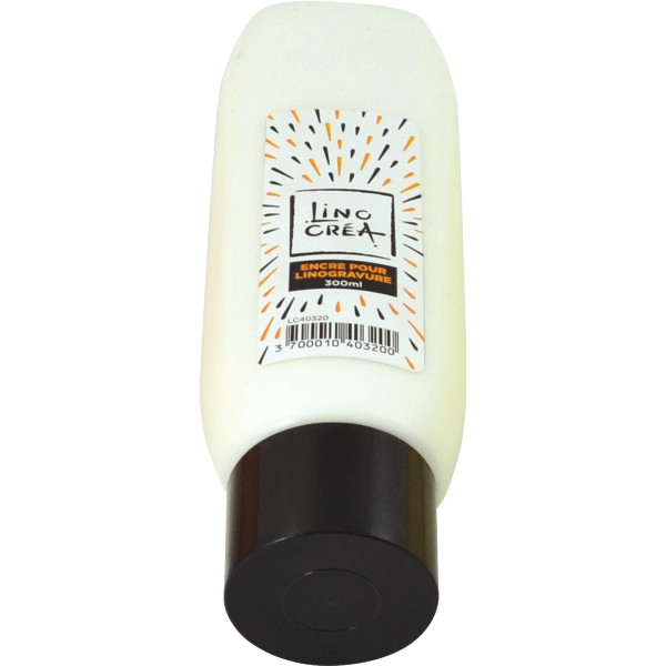 Tube de 300 ml d'encre pour la linogravure blanc