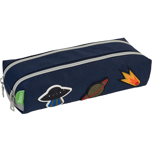 Trousse double Elliott marine et stickers espace
