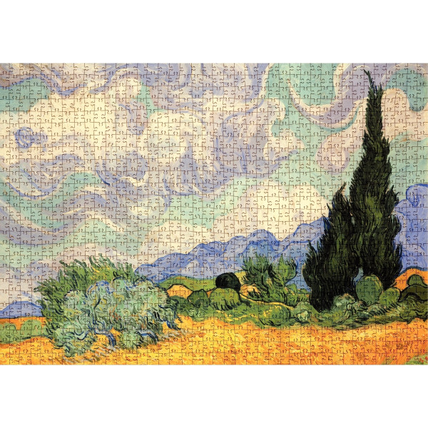 Puzzle 1000 pièces, VAN GOGH Les blés jaunes