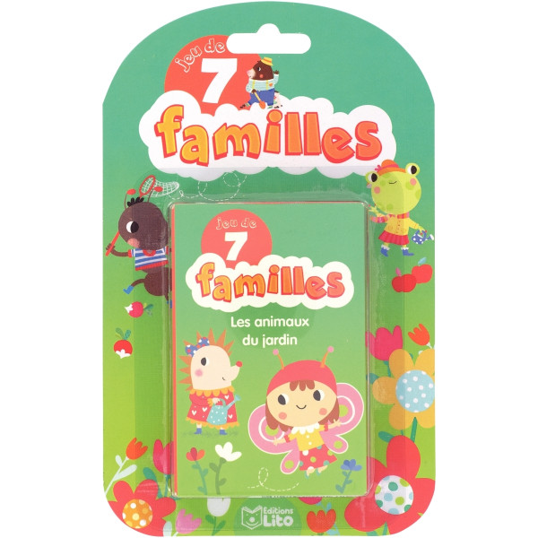 Jeu de 7 familles animaux du jardin