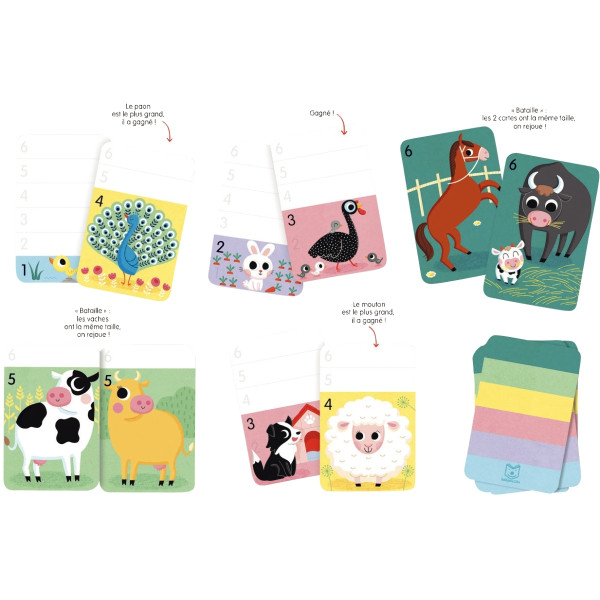 Jeu de bataille animaux de la ferme