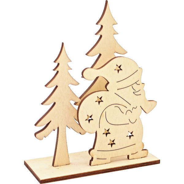 Scène de Noël en bois à assembler