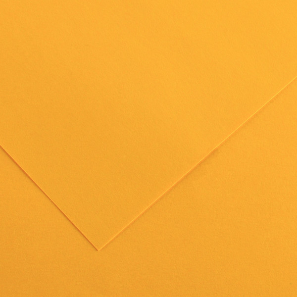 Paquet de 10 feuilles Colorline 50x65 cm 150 g jaune or