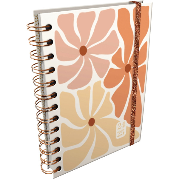 Agenda journalier 12,5x17,5 Vintage floral