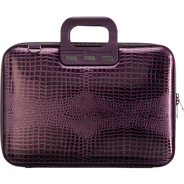 Sacoche Bombata shiny cocco 15 pouces coloris prune