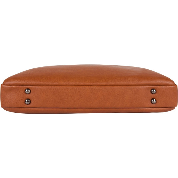 Sacoche slim ordinateur 15,6 pouces coloris camel