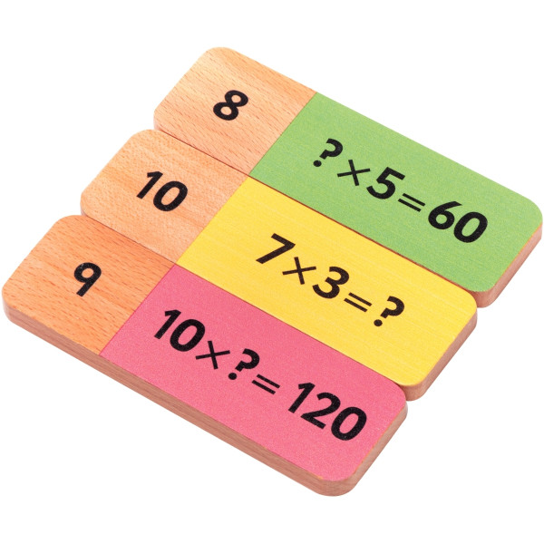 Dominos  en bois multiplication de 60 pièces