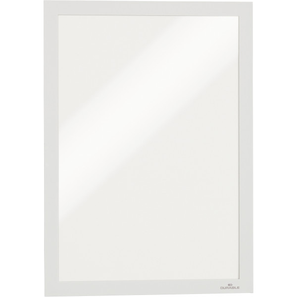 Sac de 2 cadres d'affichage A4 adhésif repositionnable avec contour magnétique blanc