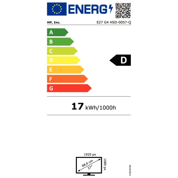 Ecran HP E27 G4 Full HD