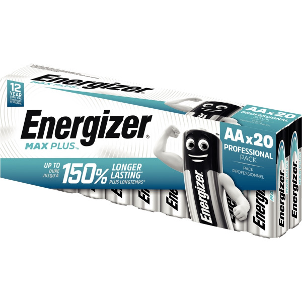 Blister 20 piles 1,5V Max Plus AA / LR06