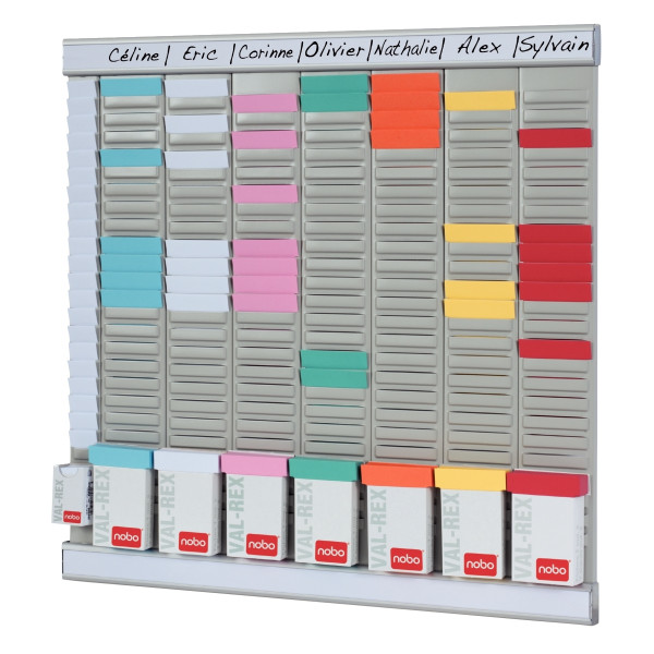 Paquet de 100 fiches planning indice 1,5 bleu clair