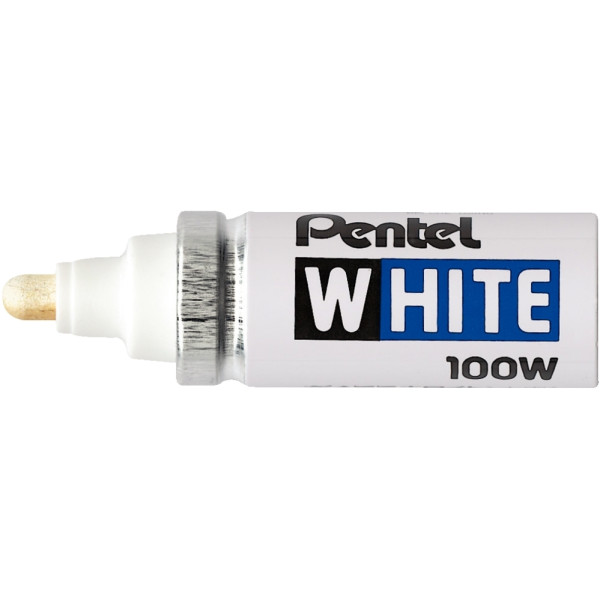 Marqueur 100W pointe large blanc