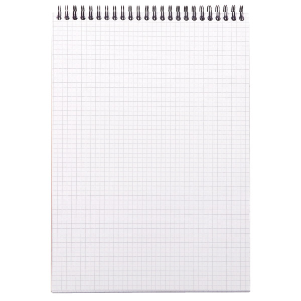 Bloc-notes RHODIACTIVE à reliure intégrale, format A4, 80 feuilles, quadrillé 5x5, papier 90g