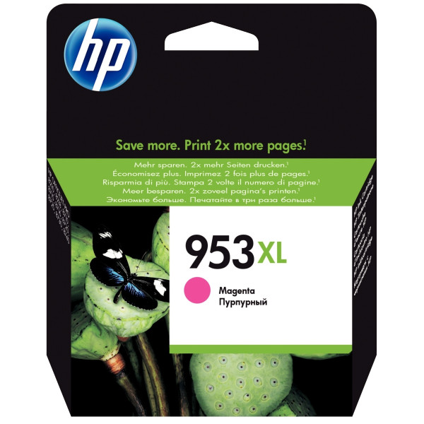HP 953XL cartouche d'encre magenta grande capacité authentique (F6U17AE)
