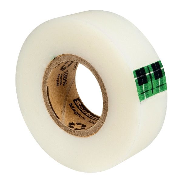 Rouleau adhésif Scotch Magic Green invisible 19mmx30m
