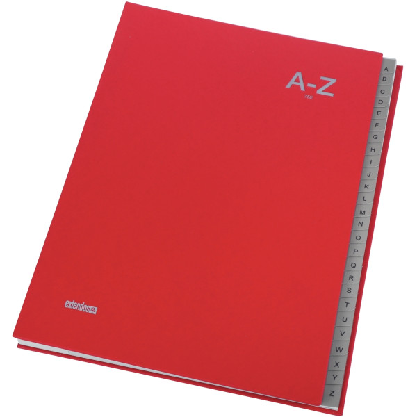 Trieur alphabétique 26 compartiments, rouge