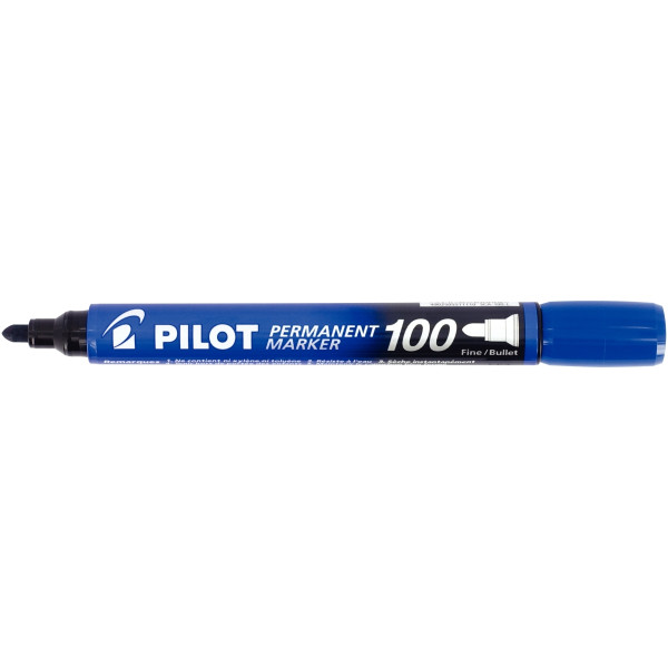 Marqueur permanent 100  ogive pointe fine bleu