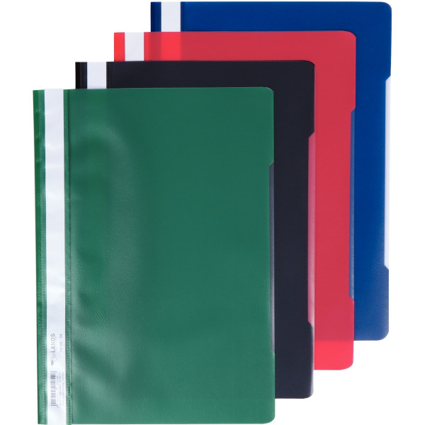 Paquet de 25 chemises à lamelle en polypropylène format A4 noir