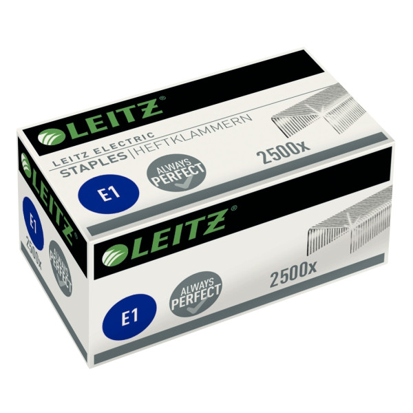 Boîte de 2 500 agrafes Leitz électriques E1