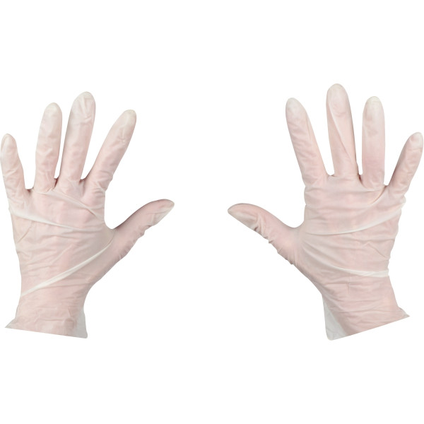Boîte de 100 gants jetables en latex non poudré taille S