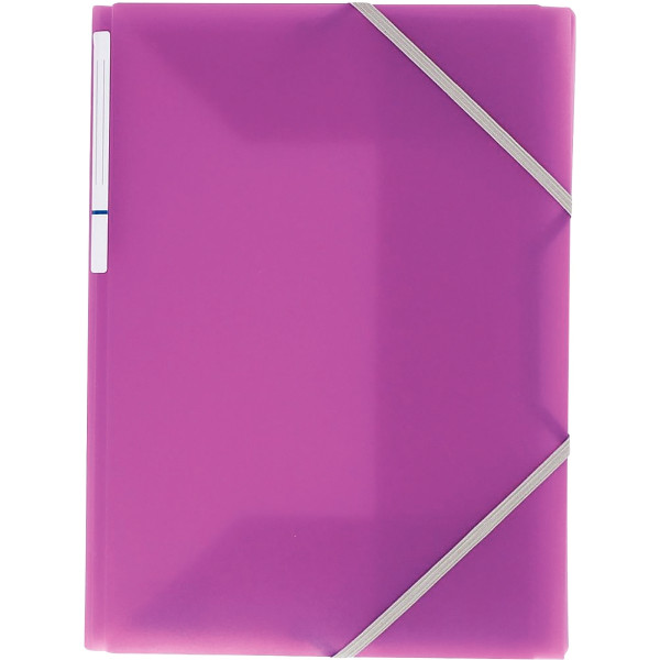 Carton de 30 chemises 3 rabats à élastiques COLOR FRESH en polypropylène, coloris assortis
