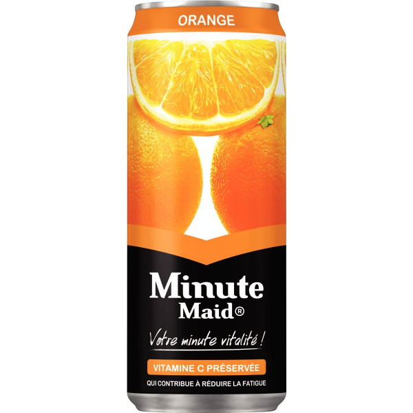 Lot de 24 canettes jus d'orange MINUTE MAID 33cl