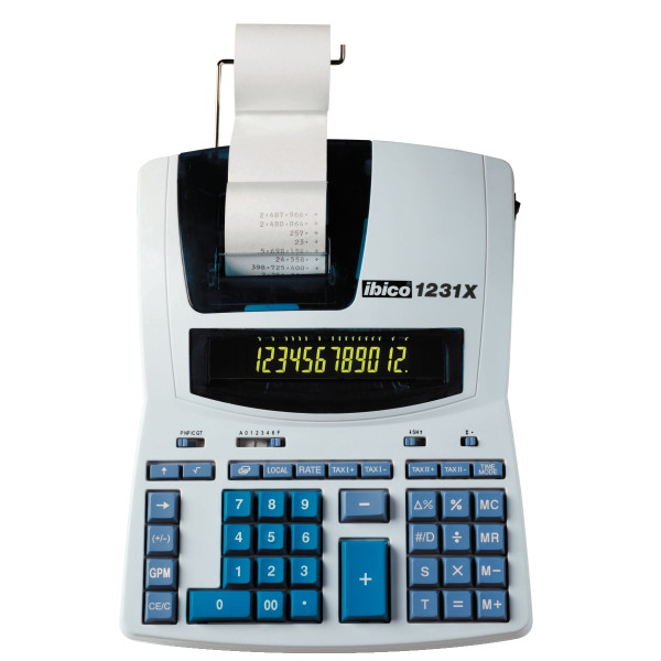 Machine à calculer imprimante professionnelle de bureau Ibico 1231X