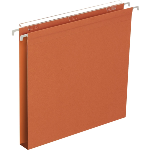 Paquet de 25 dossiers suspendus en kraft recyclé 230g pour tiroir, dos 30 mm