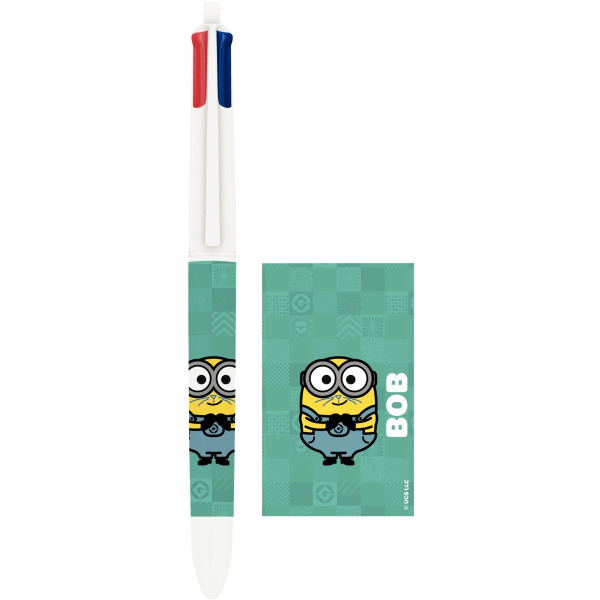 Stylo 4 couleurs minions vert