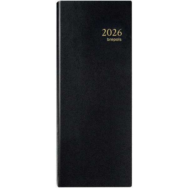 Agenda long 1 jour euro/centimes noir