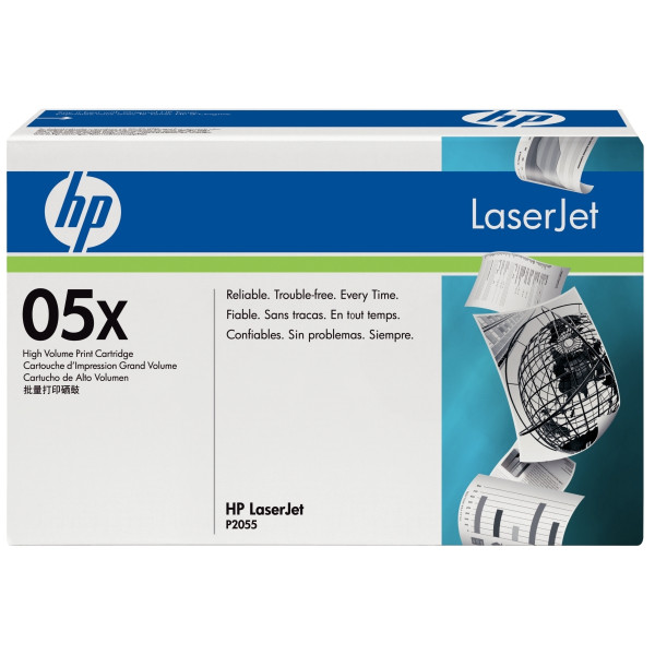 HP 05X toner noir grande capacité authentique (CE505X)