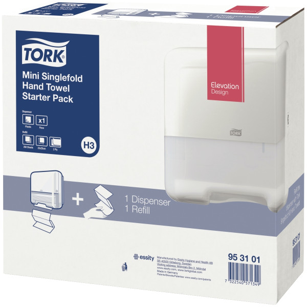 Pack 1 distributeur avec 1 recharge d'essuie-mains H3
