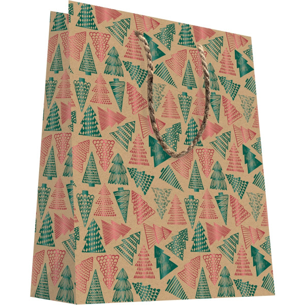 Sac cadeau 26 x 13 x 32cm thèmes noël