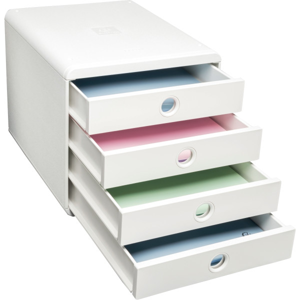 Module 4 tiroirs POPBOX AUTENTIK blanc