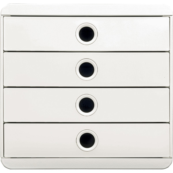 Module 4 tiroirs POPBOX AUTENTIK blanc