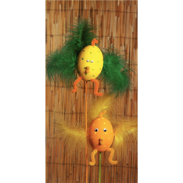 Lot de 25 oeufs 4x6 cm en styropor