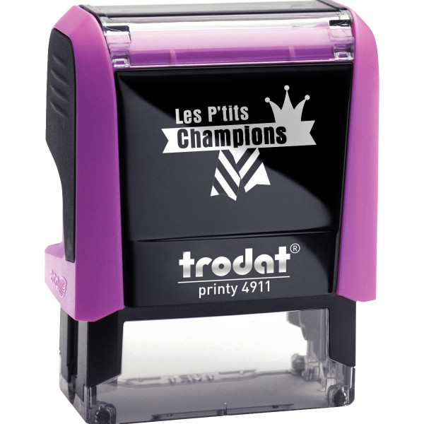 Tampon Les P'tits Champions, formule "Champion de dictée"