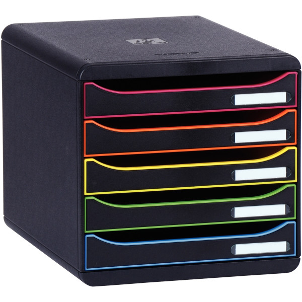 Module 5 tiroirs BIGBOX+ noir/arlequin