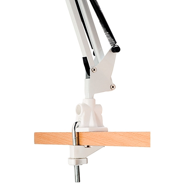 Lampe architecte avec pince de fixation standard blanc